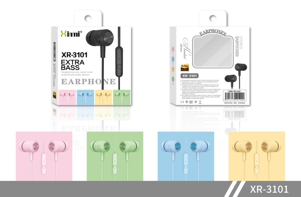 MANOS LIBRES EXTRA BASS XINMI(XR-3101)