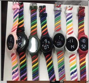 (DZB-2363) RELOJ DIGITAL REDONDO CARAMELO