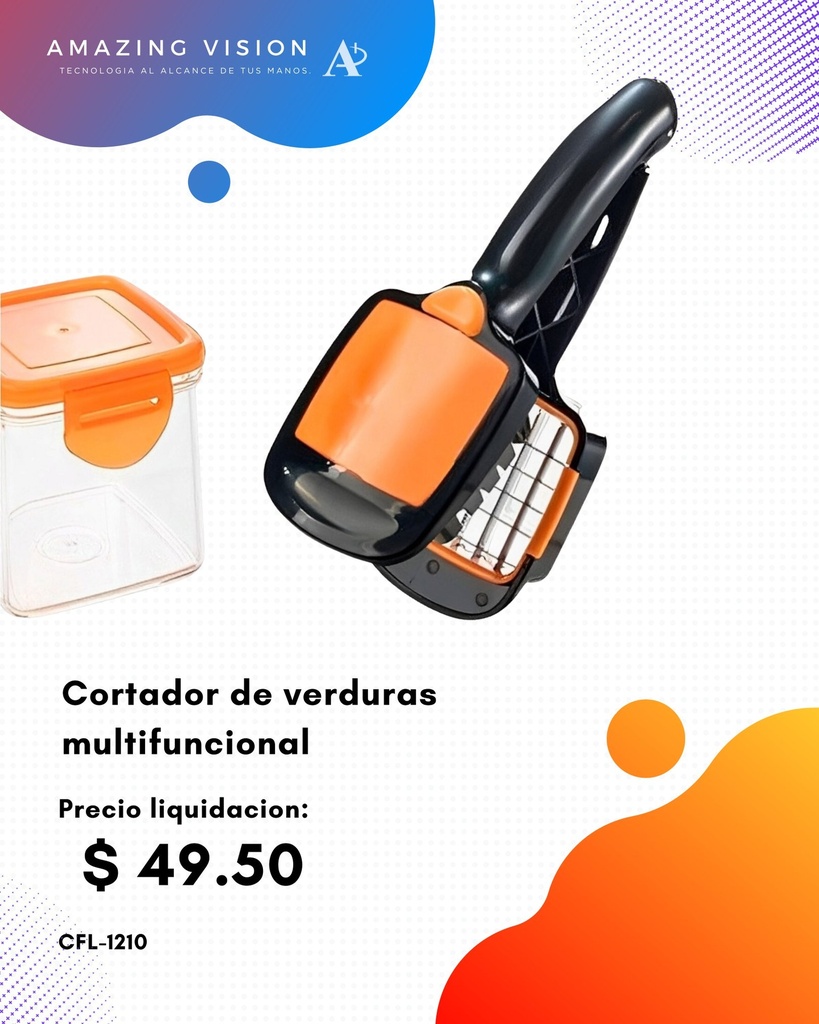 CFL-1210 Cortador de verduras multifunciona 5 EN 1