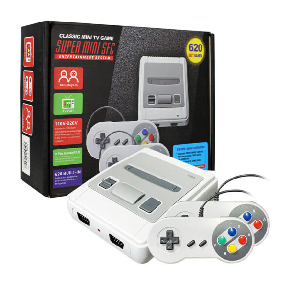 MXJ-621Consola retro de videojuegos con 620 juegos