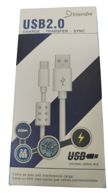 CHZ-9C CABLE USB TIPO C DE 1.5MT