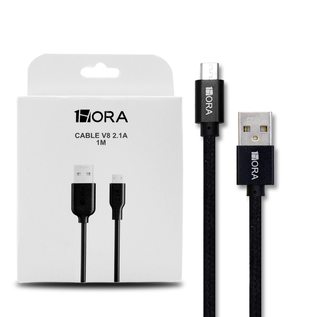 1HORA Cable Micro USB V8 1M CAB236