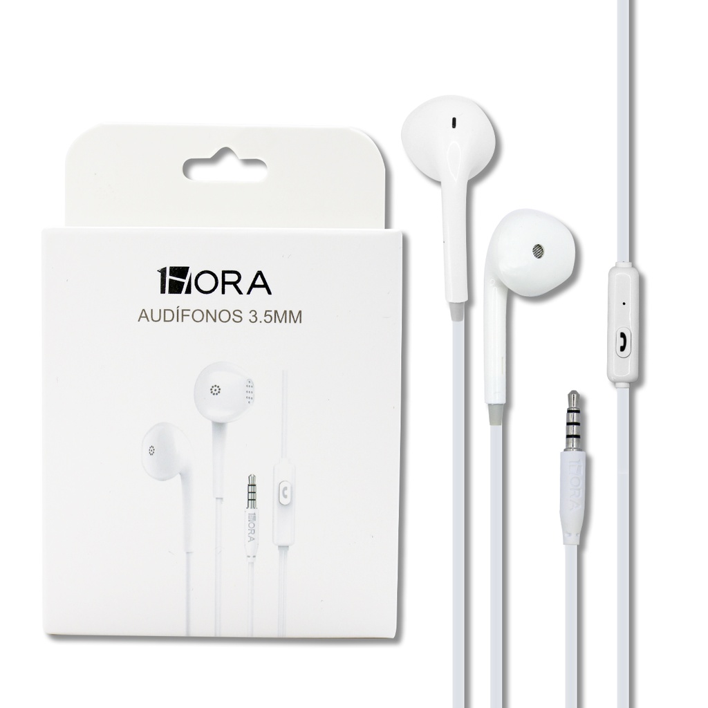 AUT122 Audífonos Alámbricos 1Hora  Tipo EarPods
