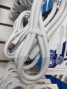 CABLE BLANCO GRUESO FIGURA EN PUNTA V8