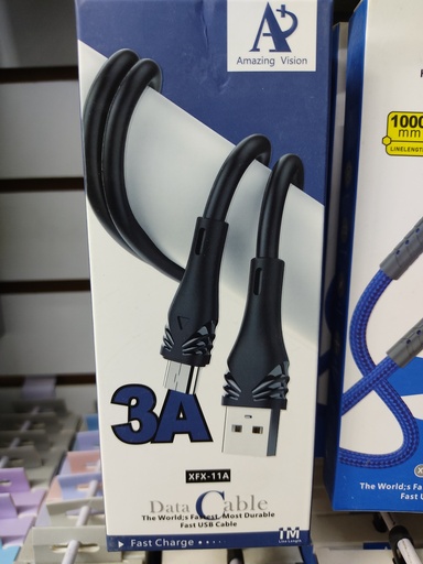 [XFX-11A] CABLE DE CARGA Y DATOS 3.0A TIPO V8