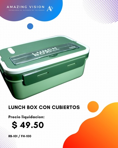 [FH-100] FH-100 LONCHERA CON CUBIEDRTOS PLASTICOS