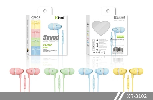 [XR-3102] XR-3102 MANOS LIBRES 3.5 CAJA  XINMI VENTANA DE CORAZON