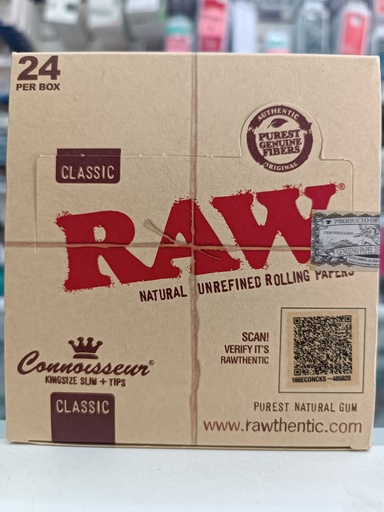 [RAW-24 FT] SABANAS KINGSIZE RAW 24 PER BOX  RAW-24 FT