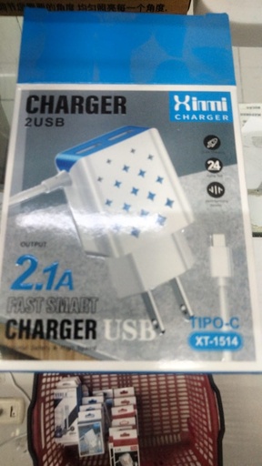 [XT-1514] CARGADOR TIPO C XINMI 2.5A 2USB XT-1514
