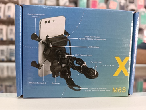 [XZ-6360] SOPOERTE PARA MOTO CON CARGADOR XZ-6360