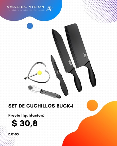 [DJT-05] SET DE CUCHILLOS BUCK-I (DJT-05)