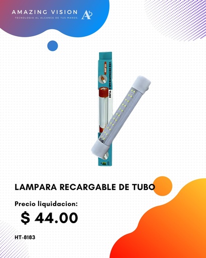 [HT-8183] LAMPARA RECARGABLE DE TUBO (HT-8183)