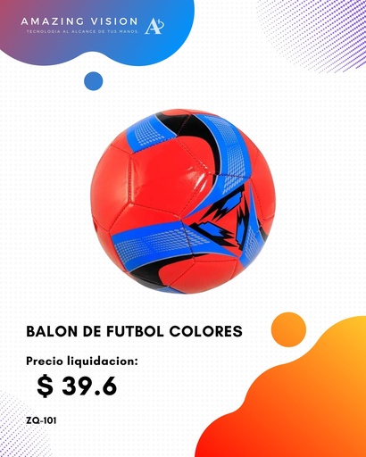 [ZQ-101] BALON DE FUTBOL ZQ-101