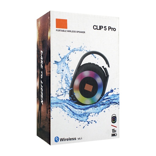 [FM-5132] FM-5132 BOCINA Bocina bluetooth 5.1 con luz rgb CLIP 5 PRO