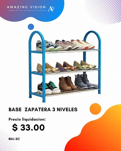 [BHJ-3C] BHJ-3C BASE  ZAPATERA 3 NIVELES