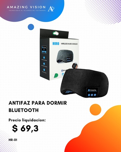 [HR-01] HR-01 ANTIFAS PARA DORMIR BLUETOOTH