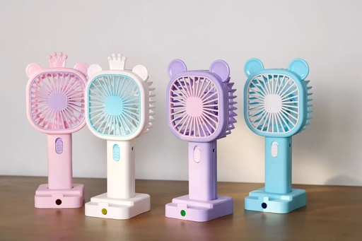 [FAN-302] (FAN-302)VENTILADOR DE MANO RECARGABLE CON SACAPUNTAS