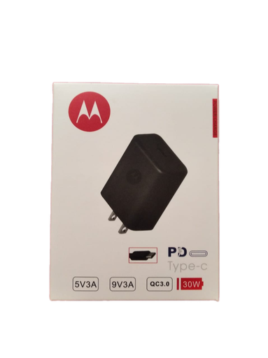 [MT PD] (MT PD) CARGADOR MOTOROLA 30W CUBO "C" + CABLE "C"