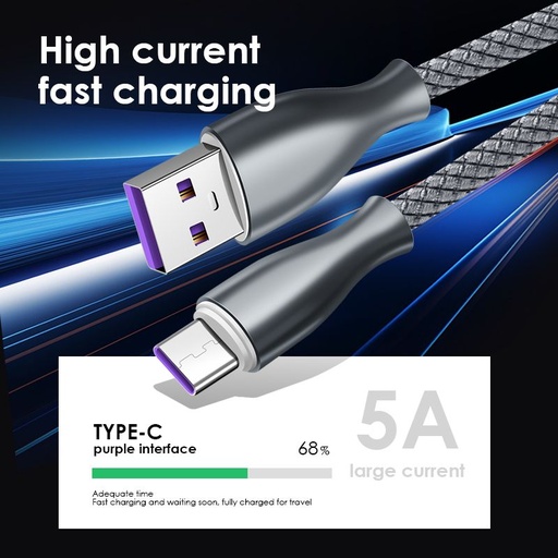[YSG-907T] YSG-907T CABLE USB C MALLA PLASTICA