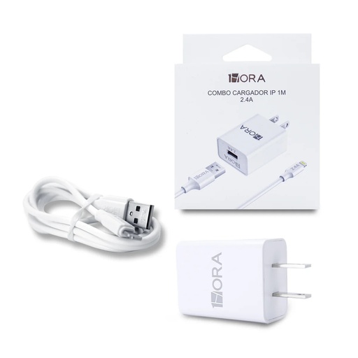 [GAR143] GAR143 Combo Cargador 1Hora Para Ip Carga Rápida 2.4A