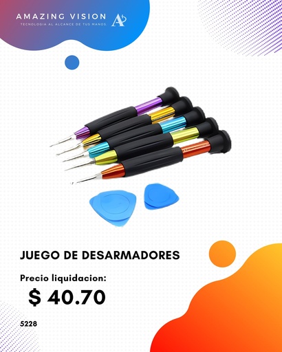 [DJ-5228] DJ-5228 KIT DESARMADORES