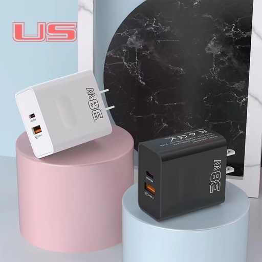 [M-901] M-901 CUBO DE CARGA RÁPIDA USB Y TIPO C