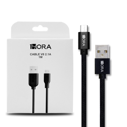 [CAB236] 1HORA Cable Micro USB V8 1M CAB236