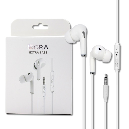 [AUT123] AUT123 Audífonos Alámbricos de Entrada 3.5mm con Gomas 1Hora