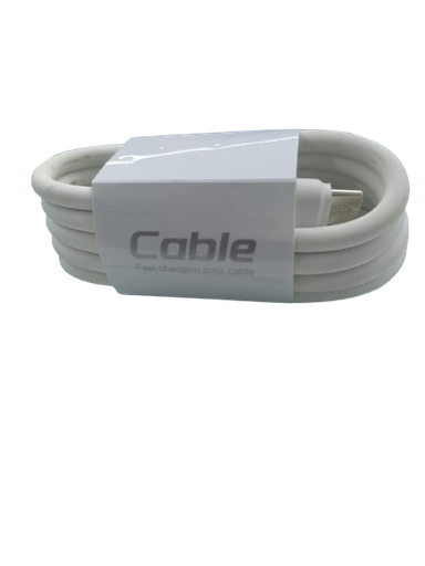 [YSG-601] CABLE BLANCO GRUESO TIPO C FIGURA EN PUNTA YSG-601