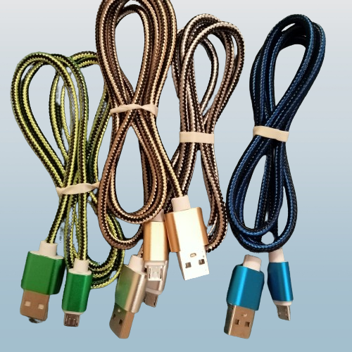 [TS-523] TS-523 CABLE CARGADOR V8 CORDON REDONDO TIPO AGUJETA PUNTAS METAL (CAB-08)